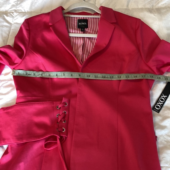 NWT XOXO hot 🔥 pink Corset style blazer jacket - Picture 5 of 6
